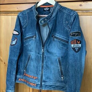 Harley-Davidson jean jacket, Large.